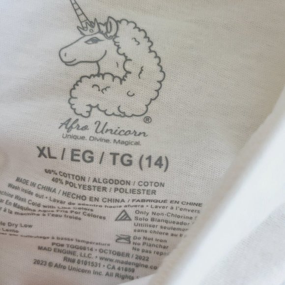 Girls' Afro Unicorn 2pc Top and Shorts Set, 3KIDA-BN - Picture 9 of 9